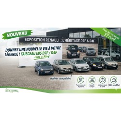 Modèles compatibles avec les kits D7F et D4F : Twingo, Clio, Modus, Logan, Sandero, ...